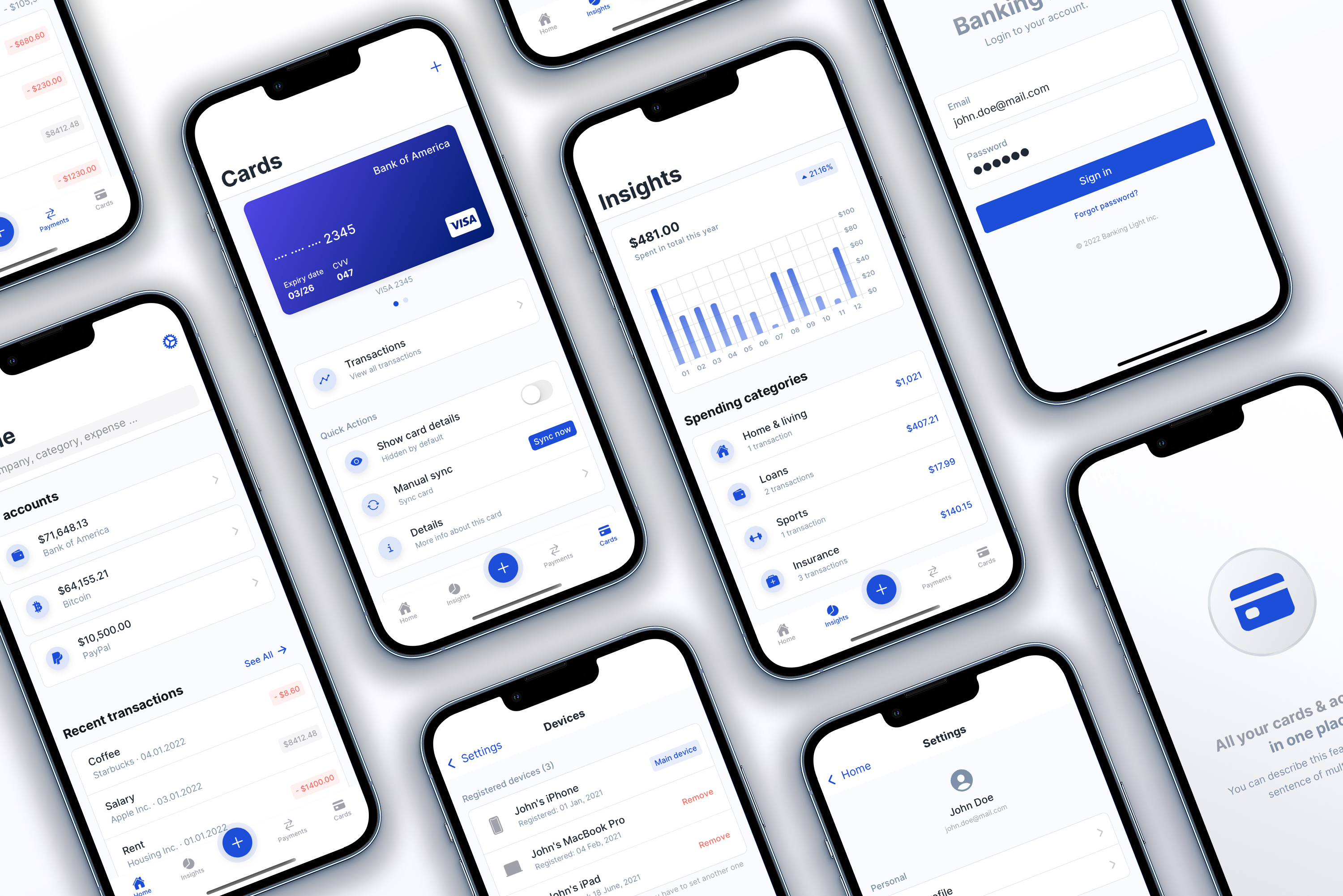 Banking Light - Crypto - Expenses | Mobile App Template | Ionic 6 | Capacitor 3 - 3