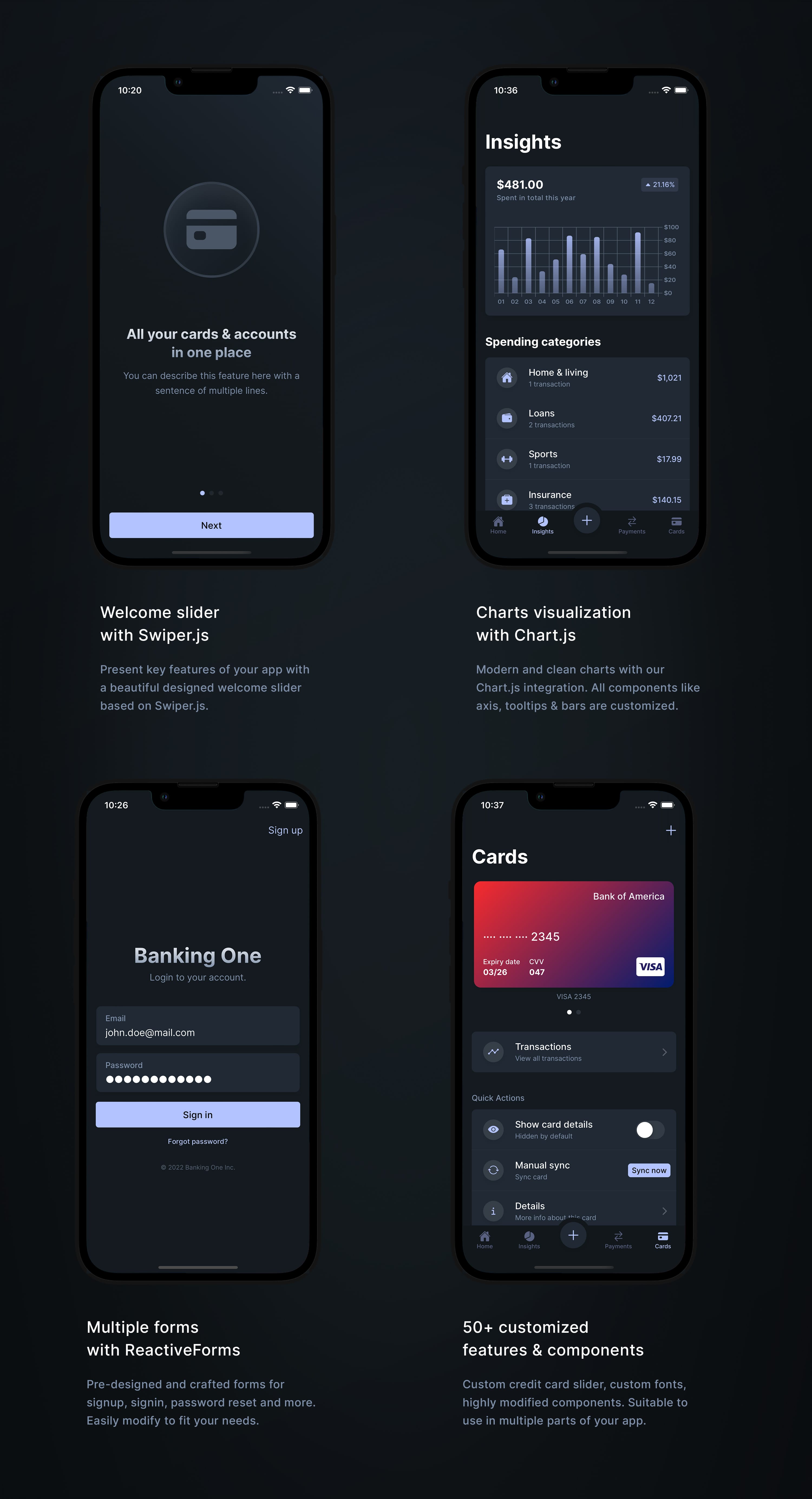Banking One | Mobile App Template | Ionic 6 | Capacitor 3 - 1